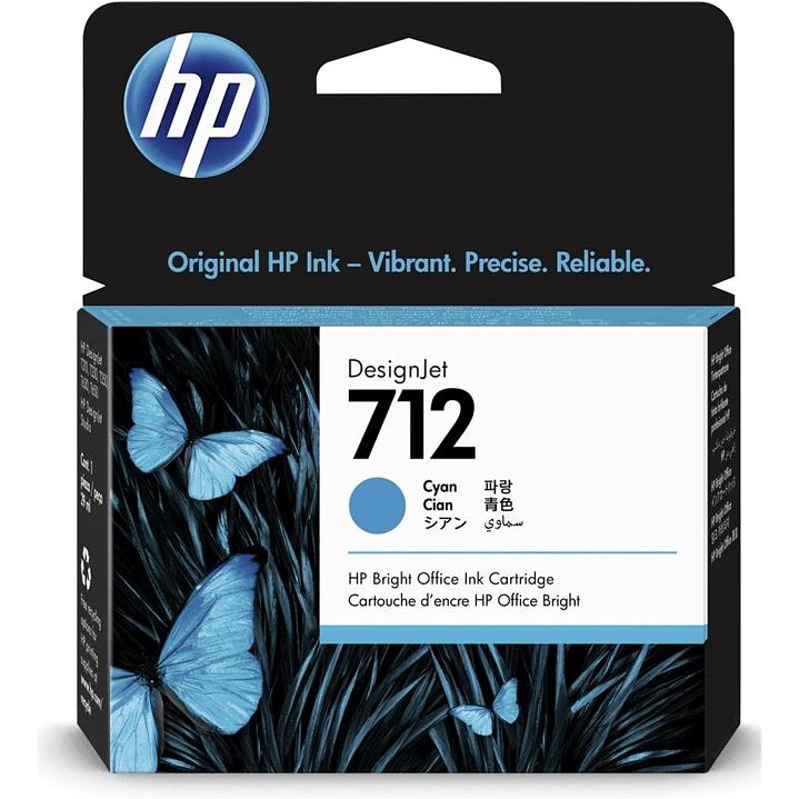 HP Cartucho 712 Cian 1