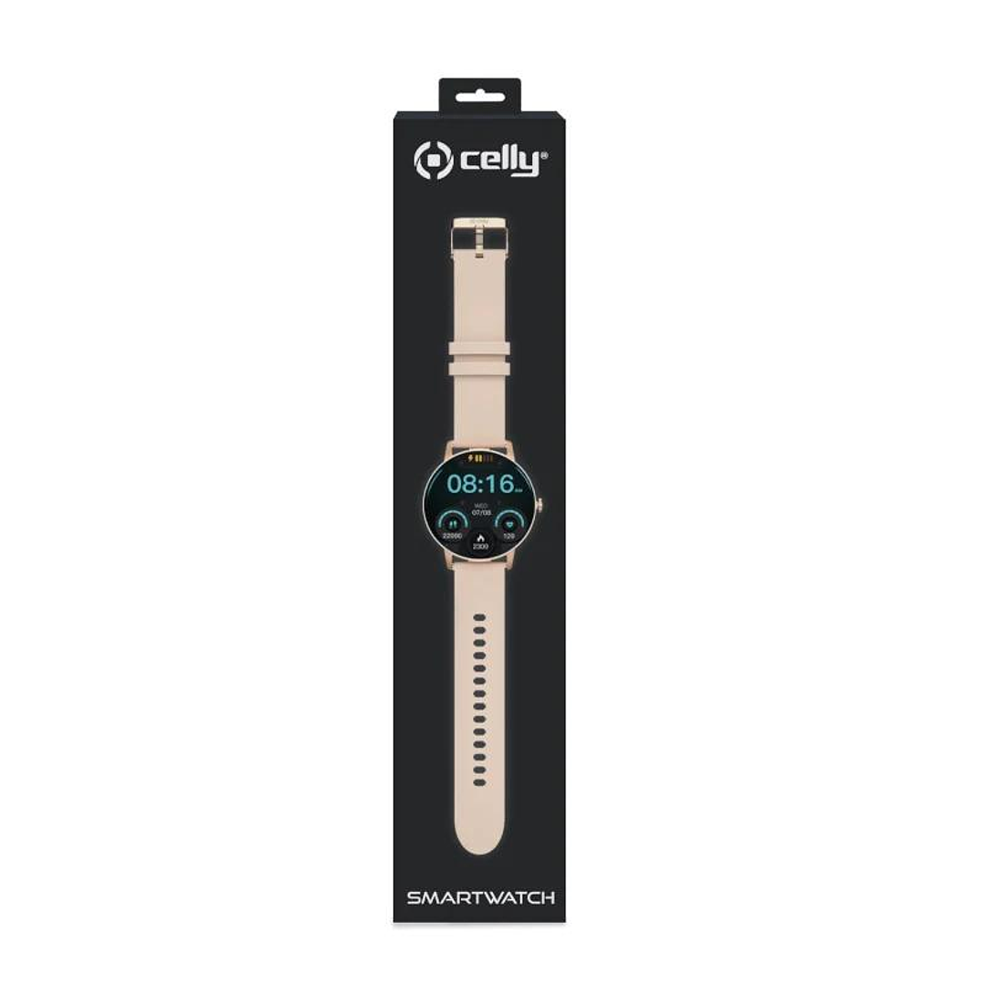 Celly Smartwatch Redondo Funcion Llamada Rosa 4