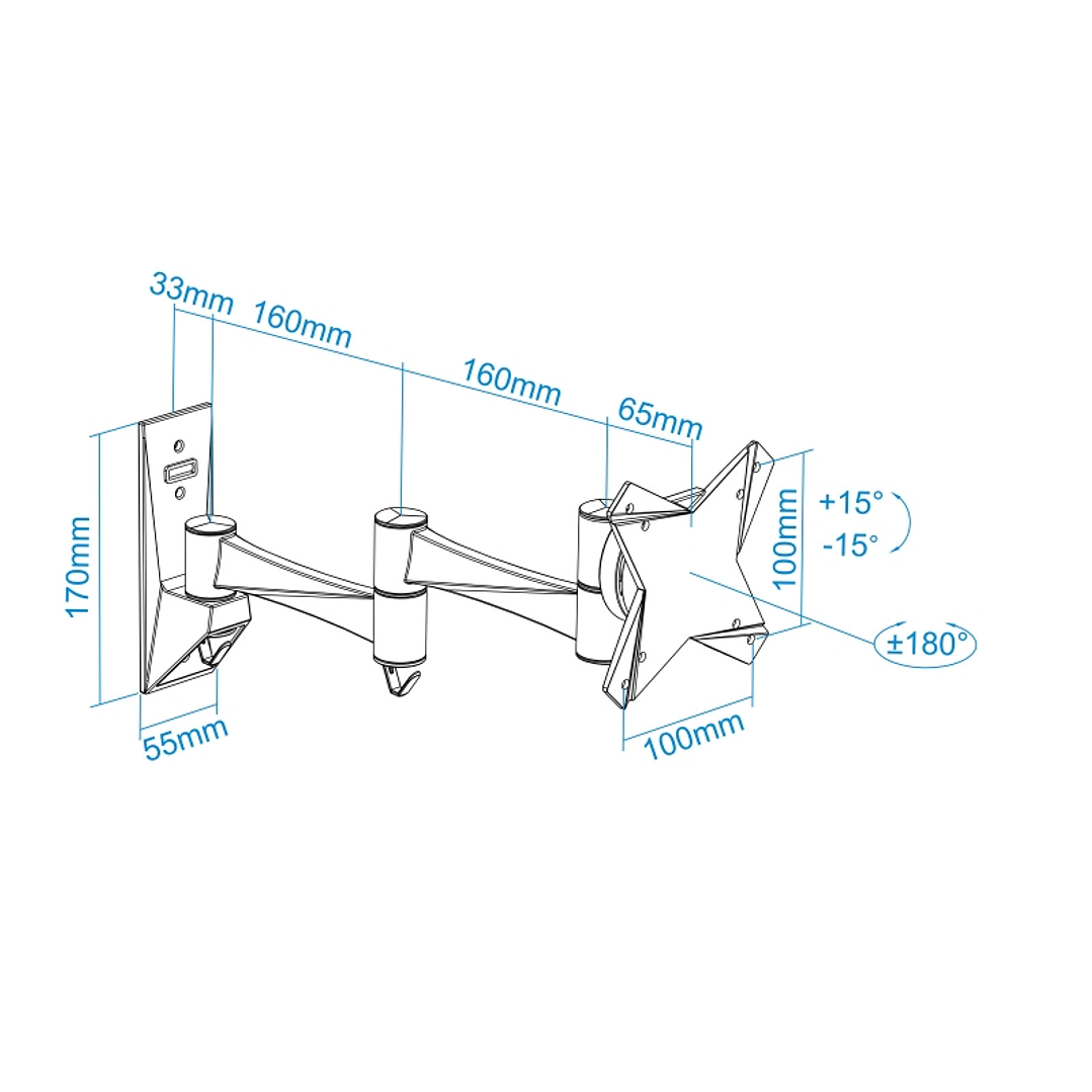 Tooq LP2323TN-B Soporte TV 13