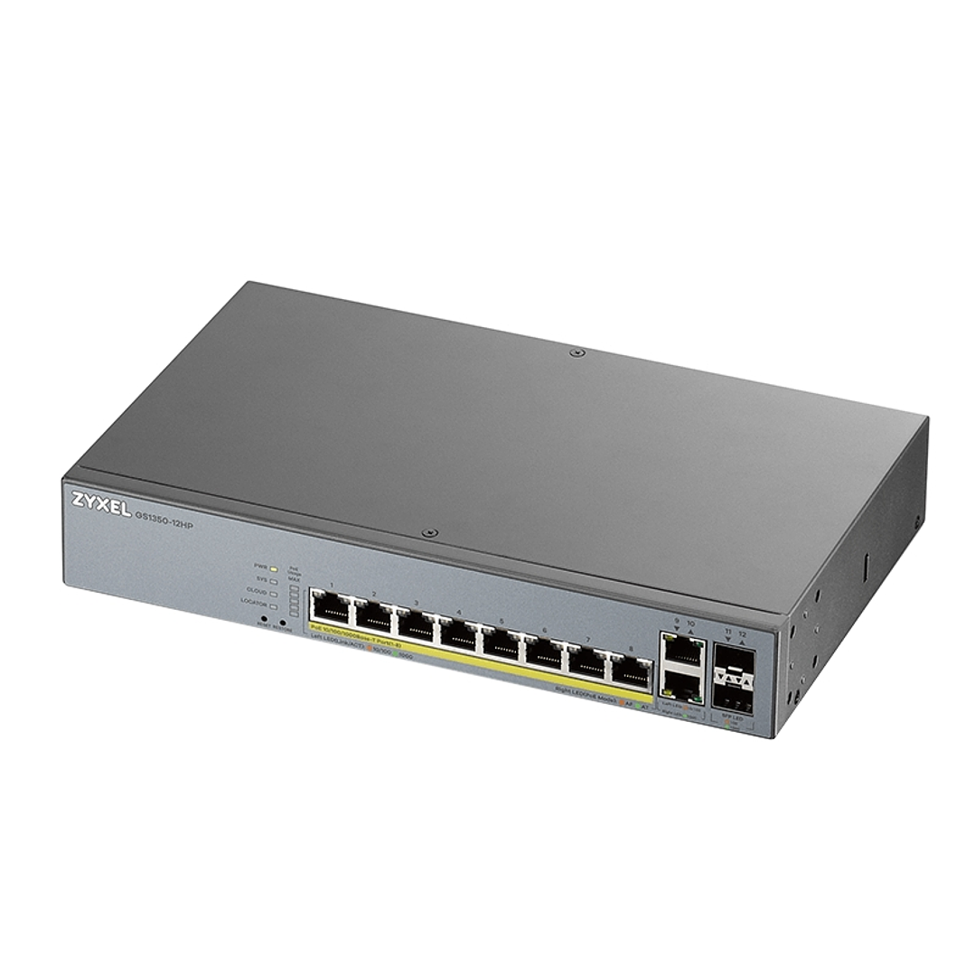 ZyXEL GS1350-12HP Switch 10xGB PoE 2xSFP 130W 1