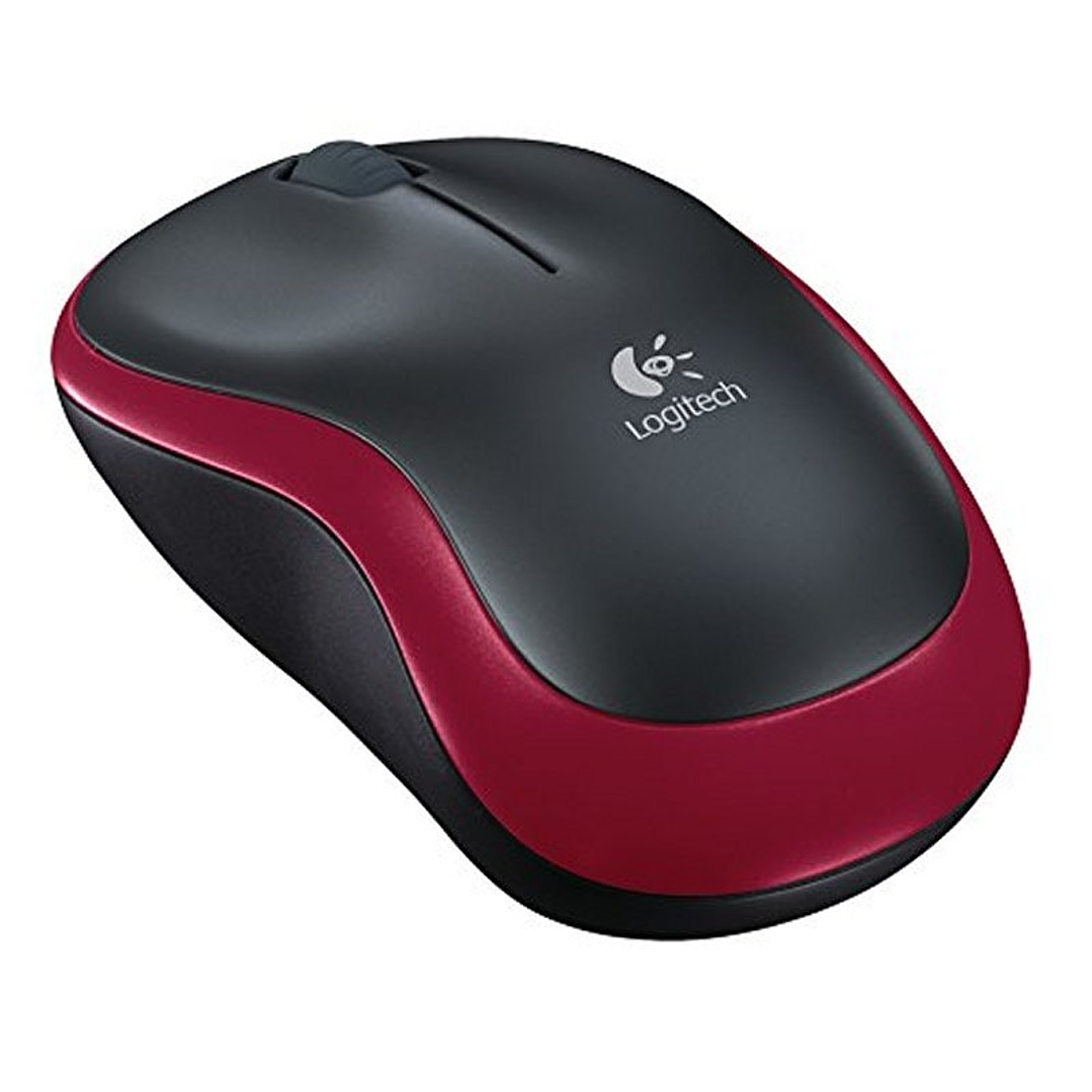 Logitech Ratón Inalámbrico M185 Rojo 1