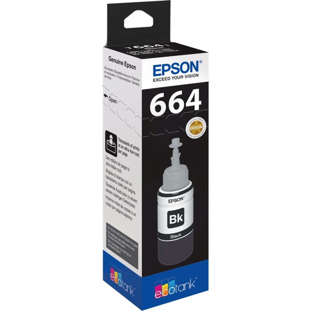 Epson Botella Tinta Ecotank T6641 Negro 1