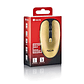 NGS Raton Inalambrico Recargable Silencioso Dorado - Thumbnail 2