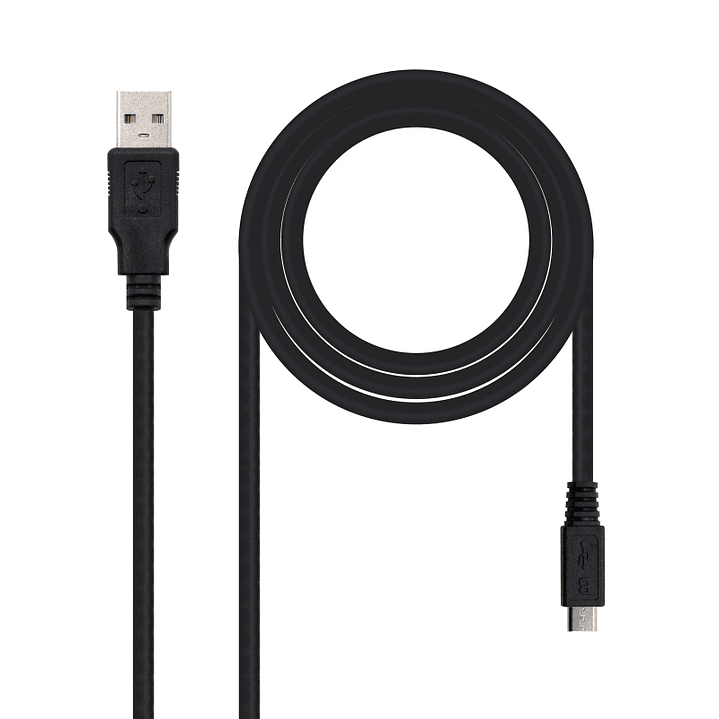 Nanocable Cable USB 2.0 A/M Micro USB B/M 0,8 M 1