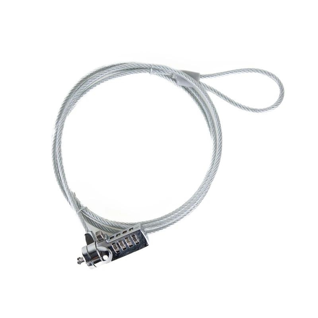 iggual Cable seguridad candado 4 dígitos SECURE 4D 1