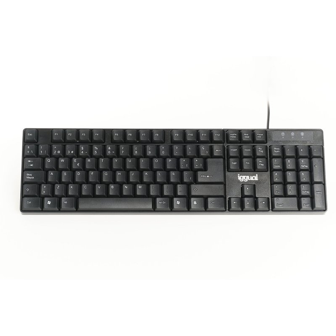 iggual Teclado USB estándar CK-FRAMELESS-105T 1