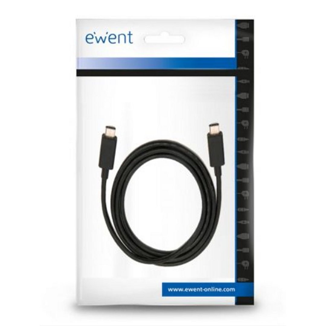 Ewent Cable USB-C Carga Rápida 60W 10Gbps,4K 1m 1