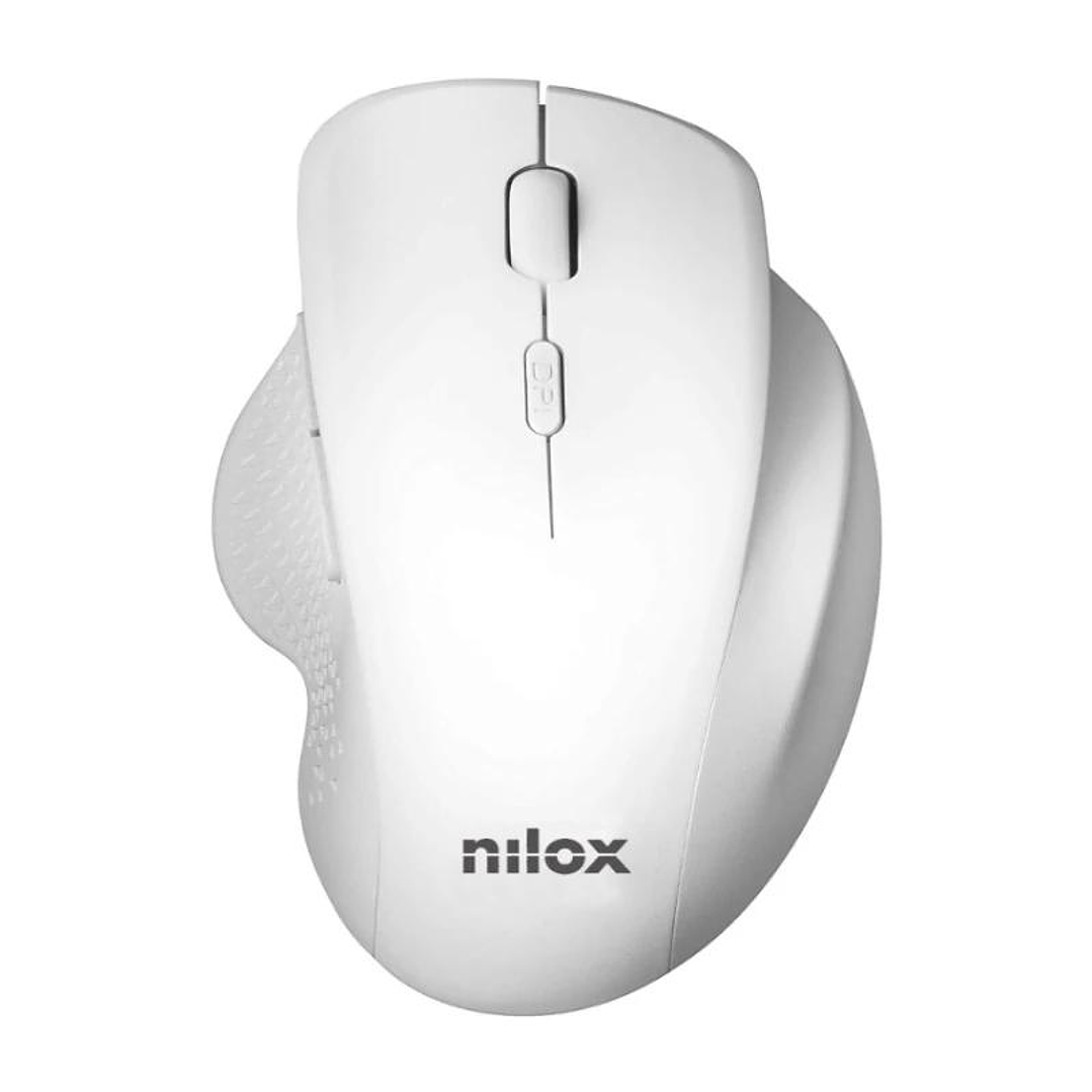 Nilox Ratón Wireless 3200 DPI, 2.4G, Blanco 1