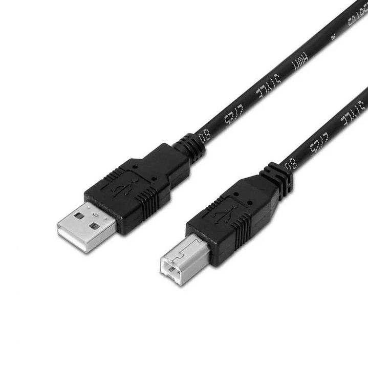 Aisens Cable USB 2.0 tipo A/M-B/M 1.8m 1