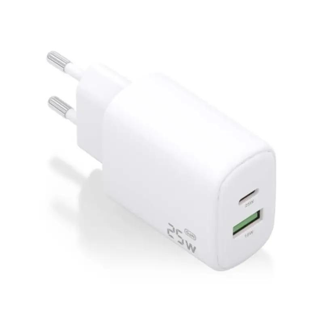 Aisens Cargador GaN 25W USB-C PD 3.0 USB-A QC3.0 1