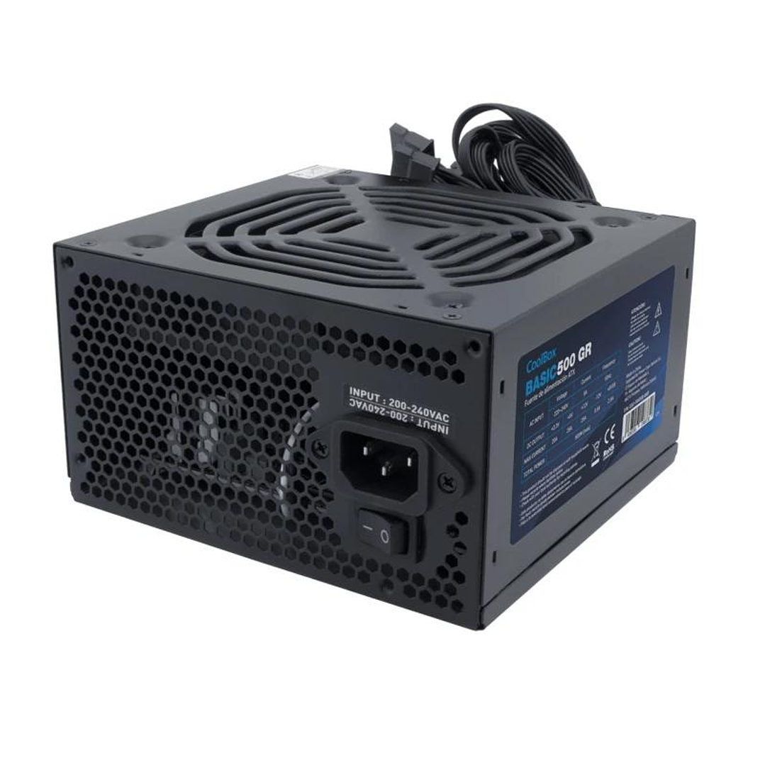 CoolBox Fuente.Alim 20+4 pin ATX BASIC 500W 2
