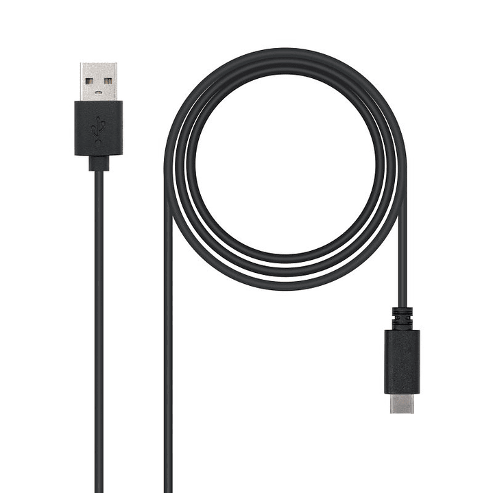 Nanocable Cable USB 2.0 3A Tipo USB-C/M-A/M 1 M 1