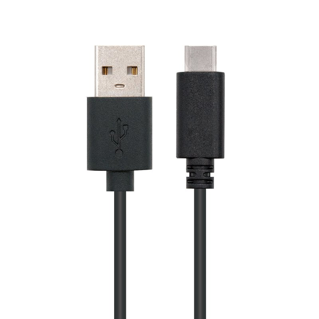 Nanocable Cable USB 2.0 3A Tipo USB-C/M-A/M 1 M 2