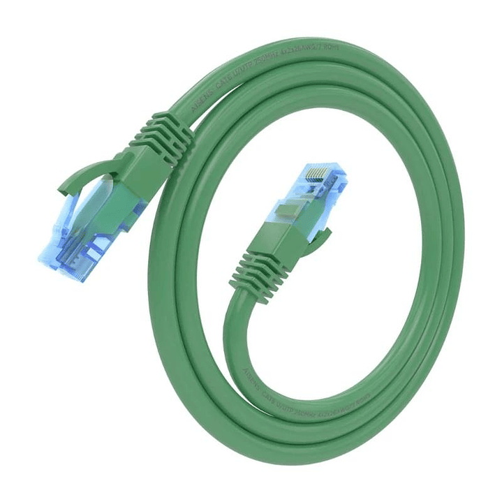 Aisens Cable RJ45 CAT.6 UTP AWG26 CCA Verde 0.5m 2