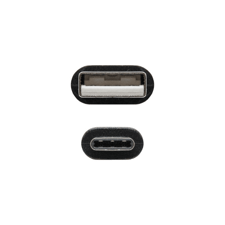 Nanocable Cable USB 2.0 3A Tipo USB-C/M-A/M 1 M 3