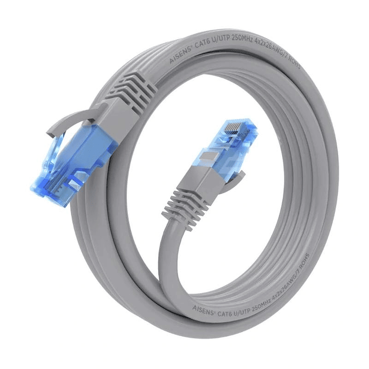 Aisens Cable RJ45 Cat.6 UTP AWG26 CCA Gris 3.0M 3