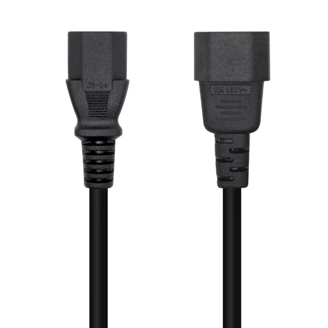 Aisens Cable alimentación C13/H-C14/M negro 3.0m 1