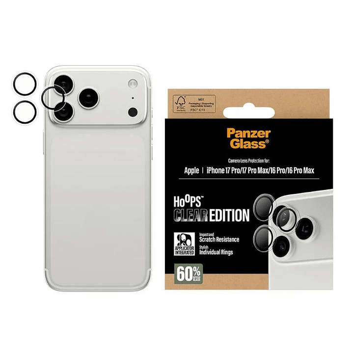 PanzerGlass Camera Prot. iPhone 16-17Pro/Max Trans 2