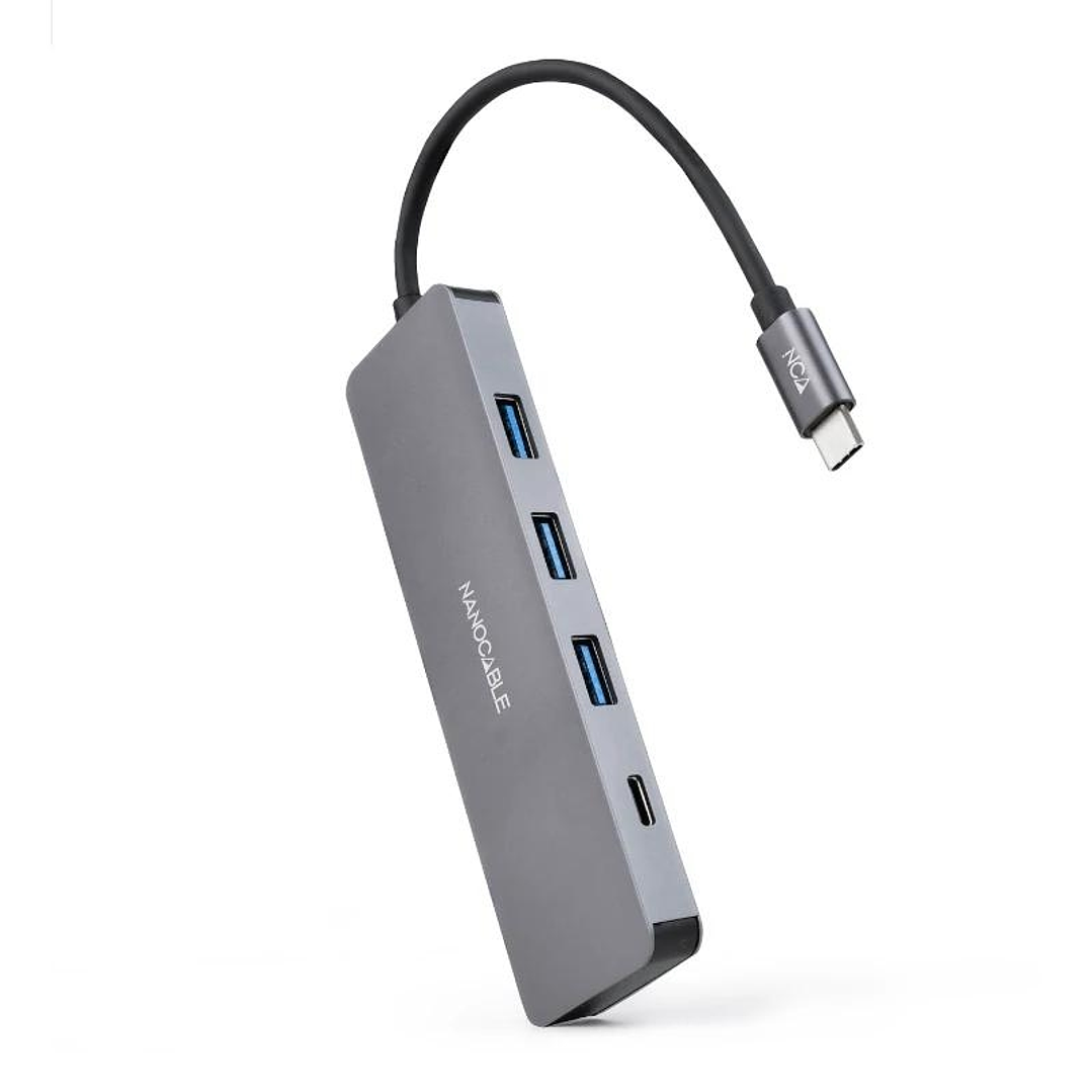 Nanocable HUB USB-C a 3xUSB 3.0/H+1xUSB-C/H 1