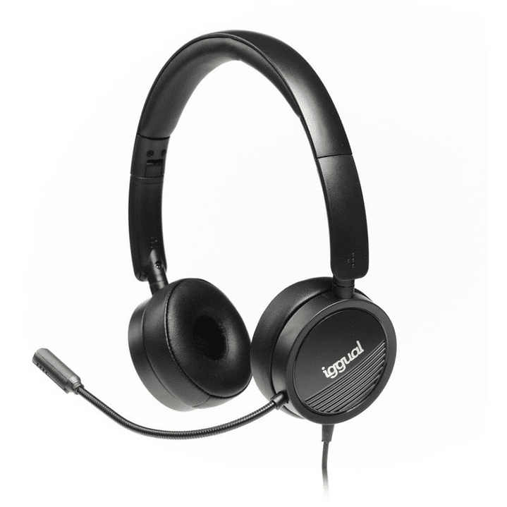 iggual Auriculares con micro Dual Tech USB/3,5 mm 1