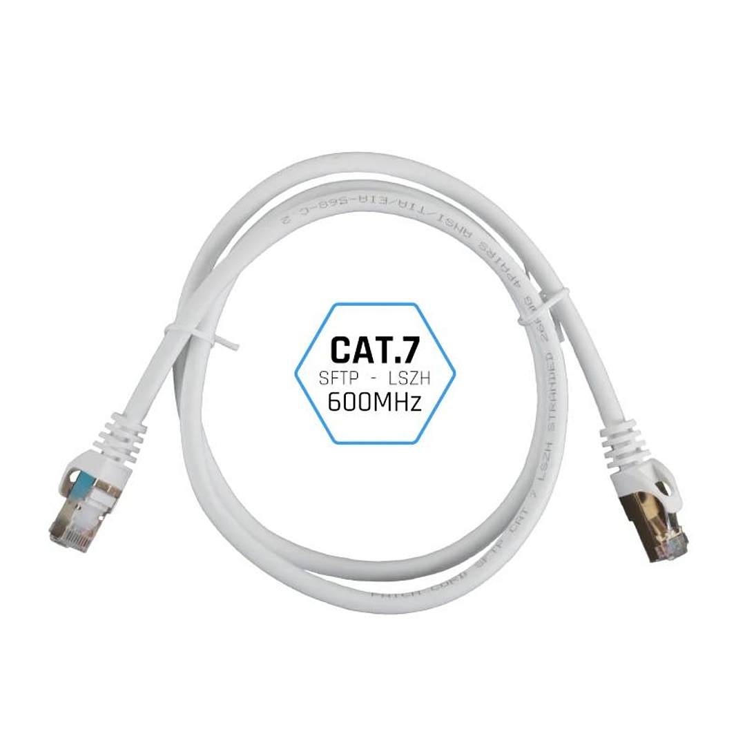 iggual Latiguillo CAT7 SFTP LSZH 15 metros blanco 2