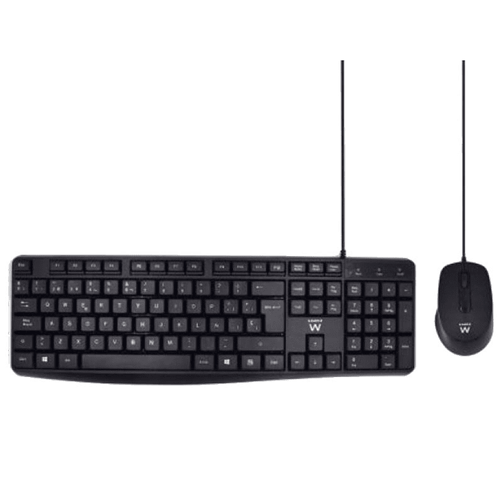 Ewent EW3006 kit teclado+ raton escrit. silenciosa 1