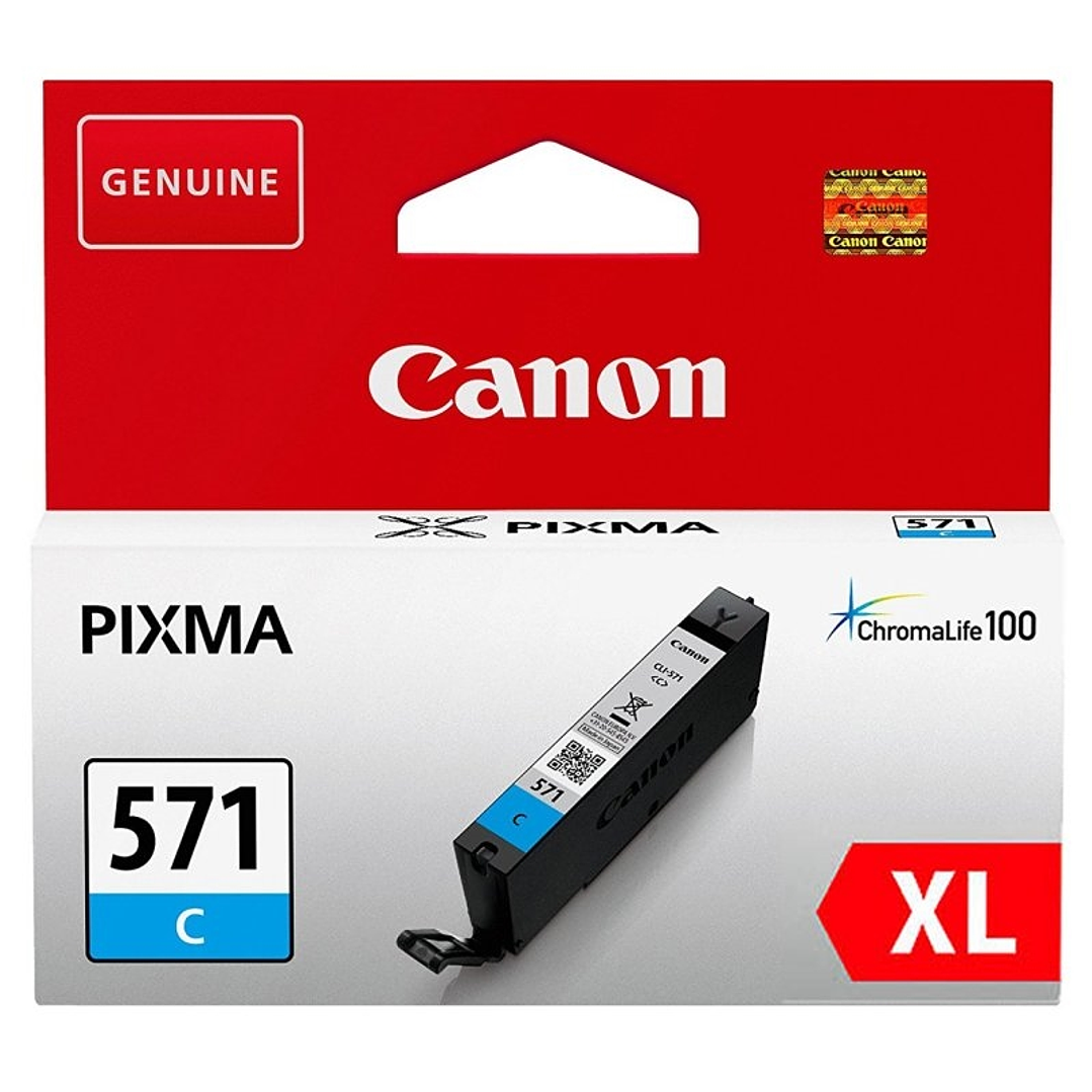 Canon Cartucho CLI-571CY XL Cian 1