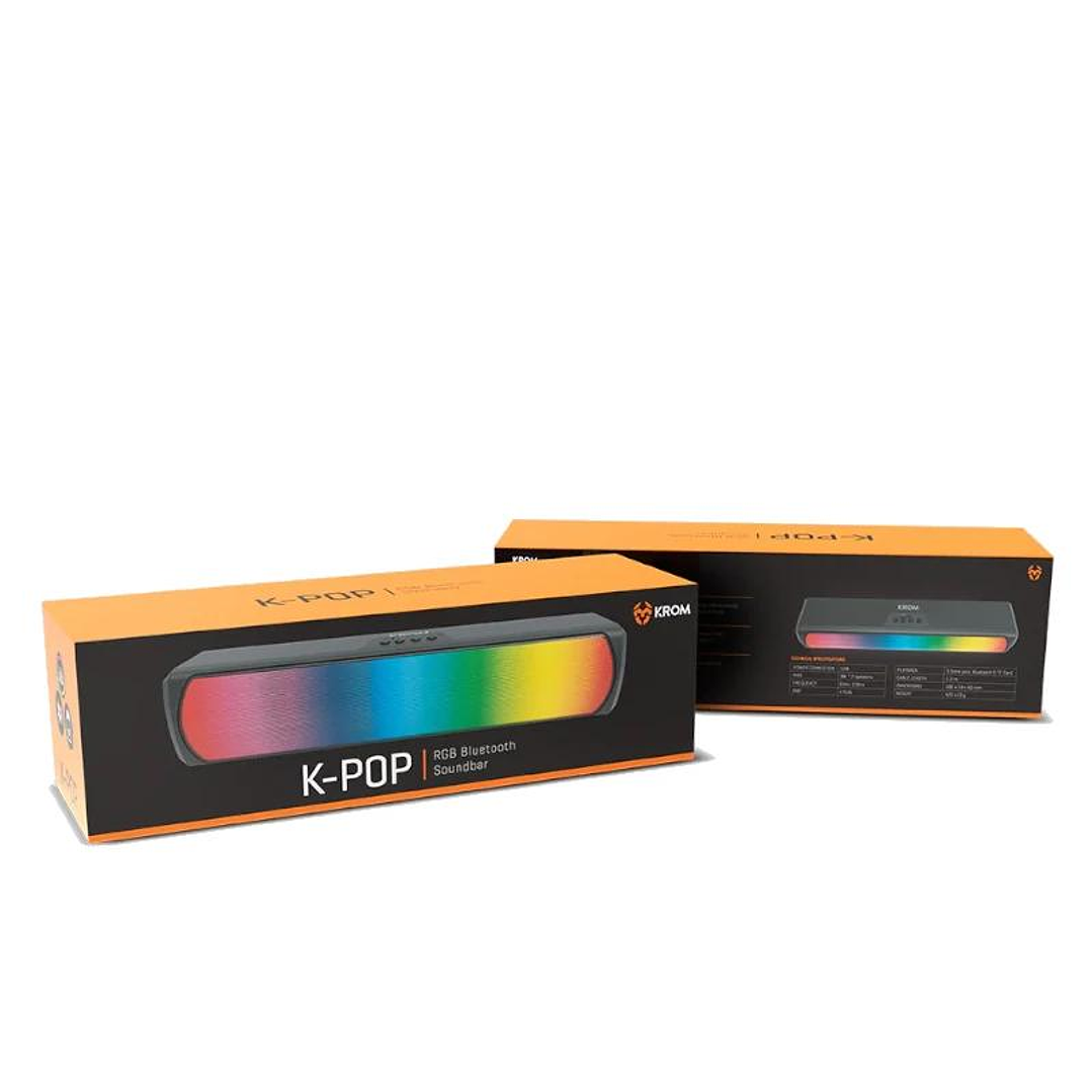 KROM Barra de Sonido K-POP Bluetooth RGB 4