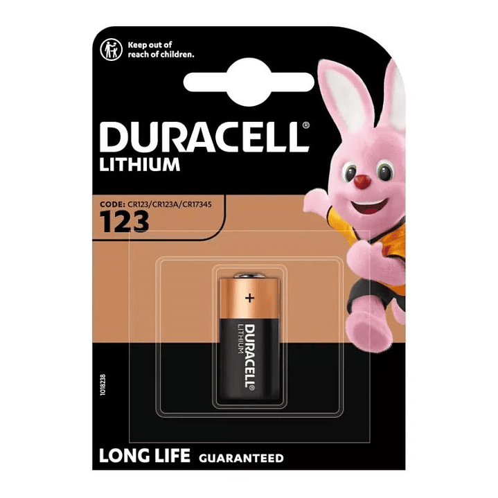 Duracell Ultra Pila Litio CR123A 3V 1