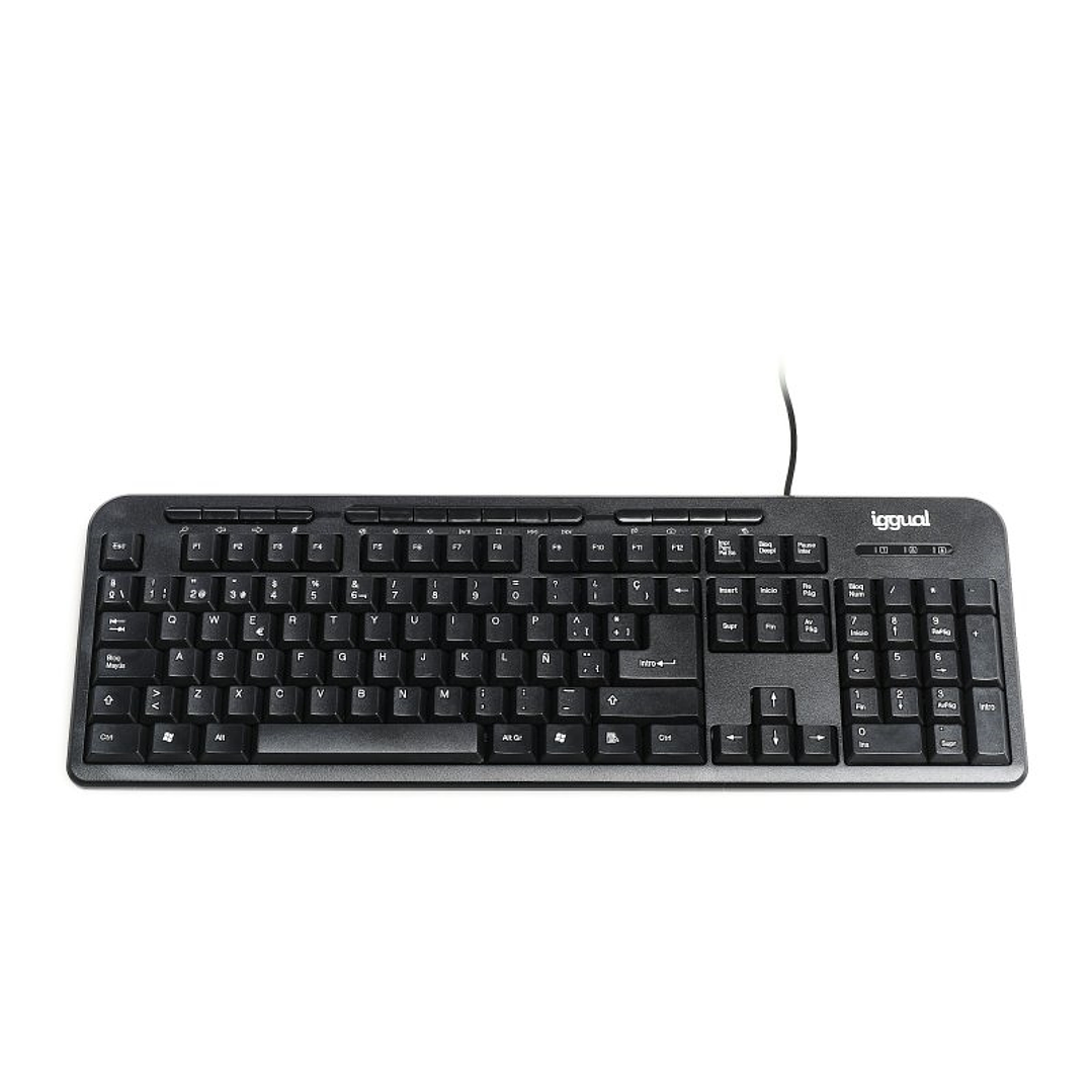 iggual Teclado multimedia CK-BASIC-120T negro 1