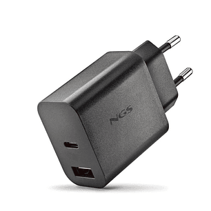 NGS CARGADOR GAN ULTRARAPIDO 30W USB-C+ USB-A