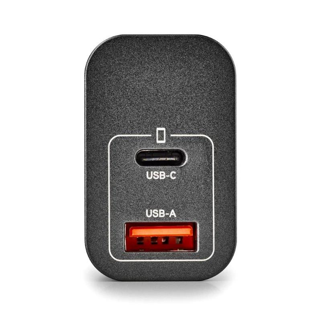 NGS CARGADOR GAN ULTRARAPIDO 30W USB-C+ USB-A 3