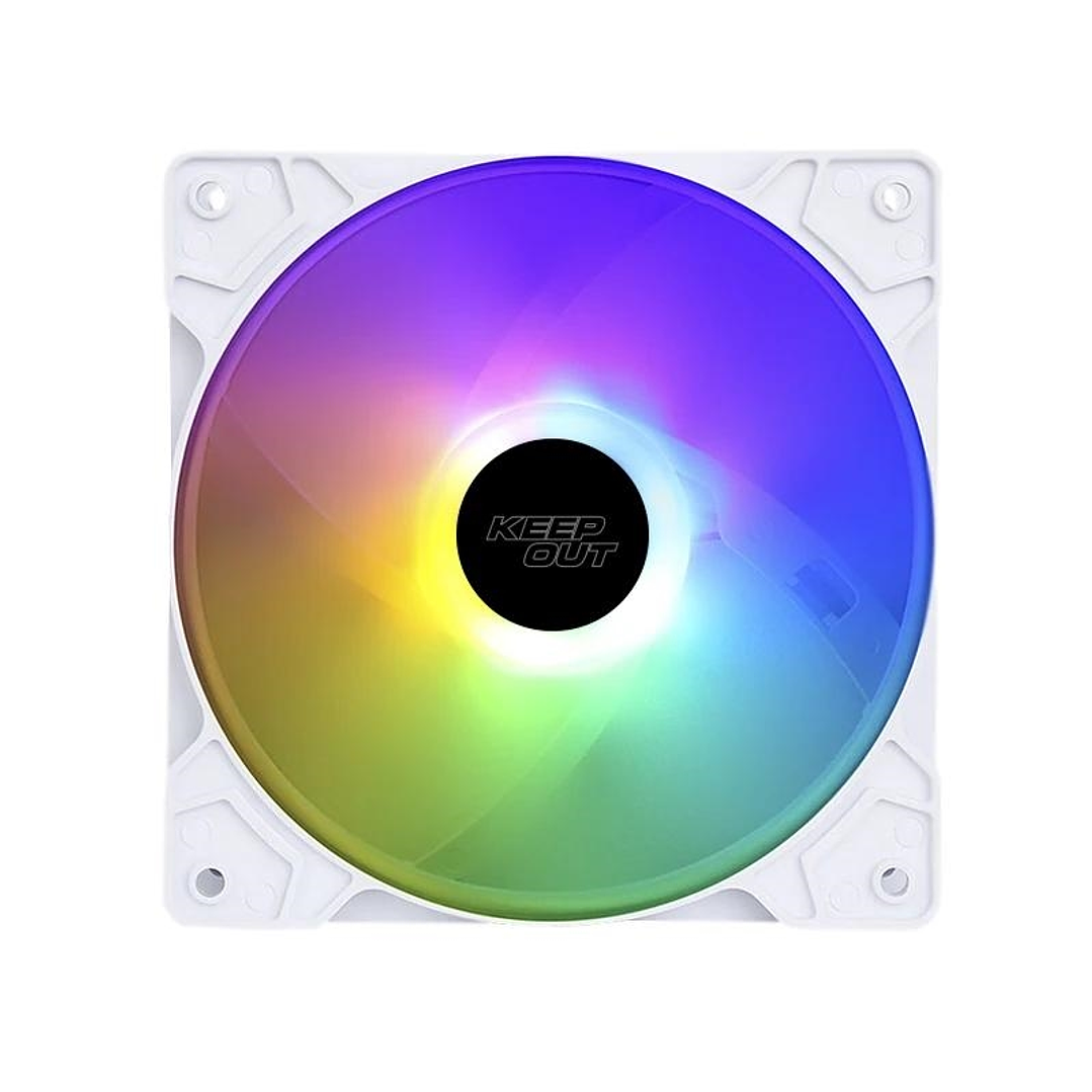 Keep Out Ventilador Caja XFC-120FW White 1