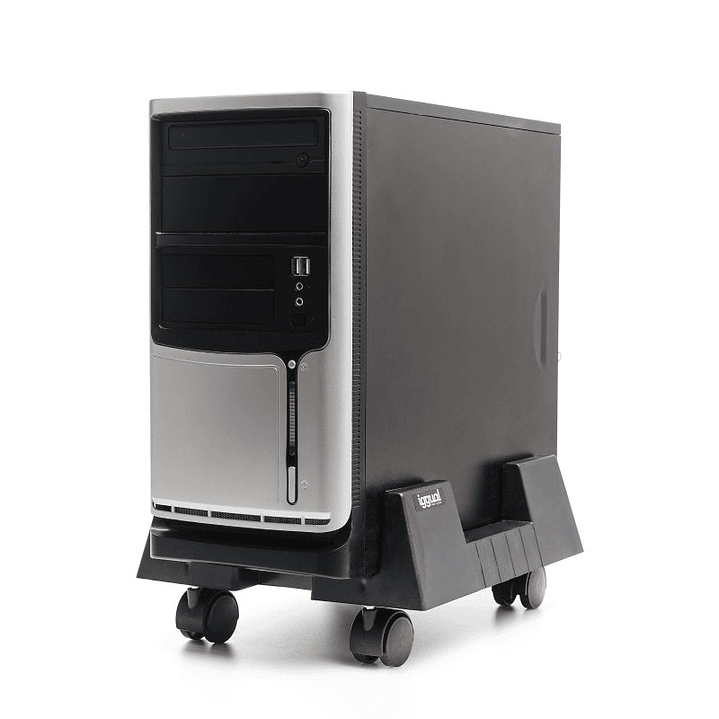 iggual SOP1 Soporte CPU ajustable con ruedas 4