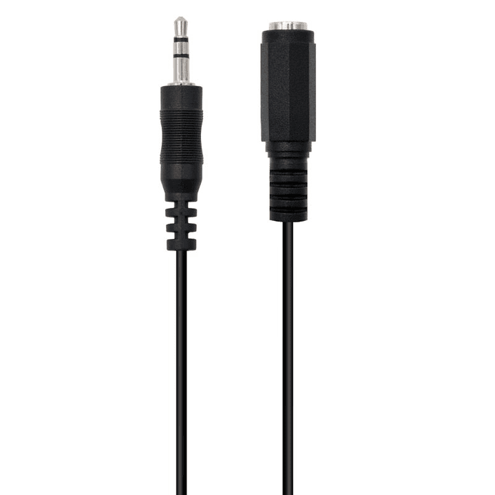 Ewent Cable Audio Estereo 3,5mm/M y 3,5mm/H - 2mt 1