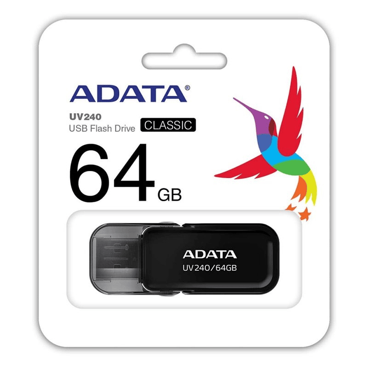 ADATA Lapiz Usb UV240 64GB USB 2.0 Negro 1