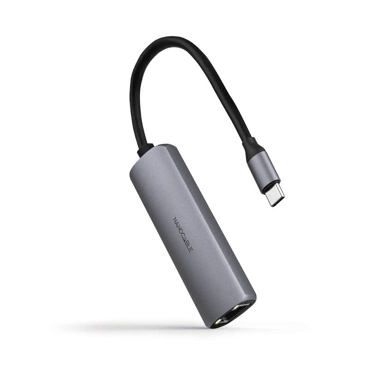 Nanocable Conversor USB-C Ethernet carga PD 1