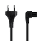 Nanocable Cable Alim. forma 8 Acodado CEE7/C7 1.8m - Thumbnail 2