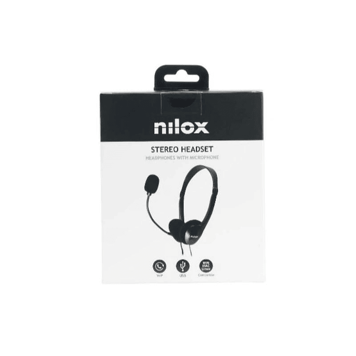 Nilox Auriculares con micrófono USB 4