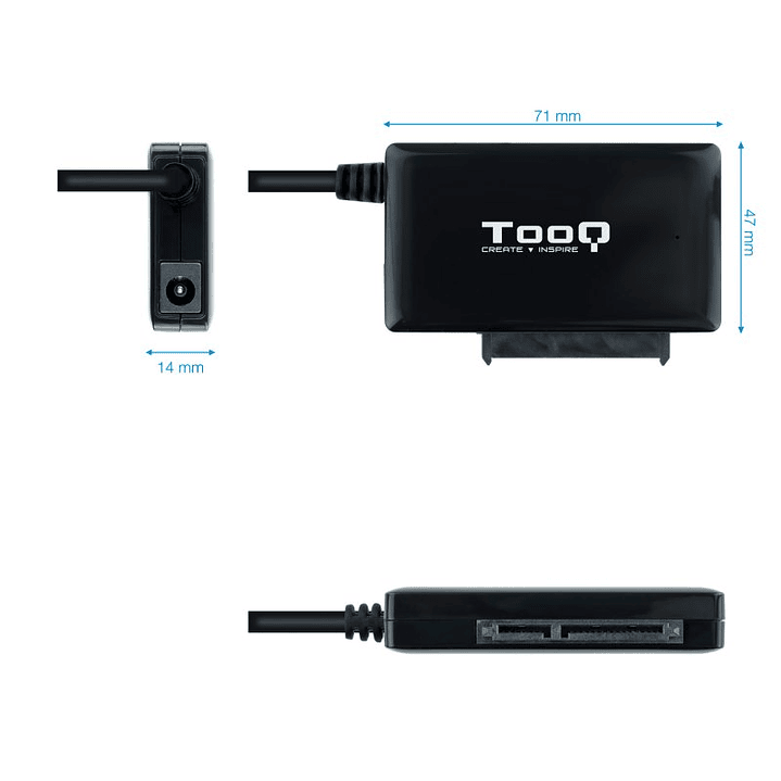 Tooq Adaptador USB 3.0 para discos 2,5