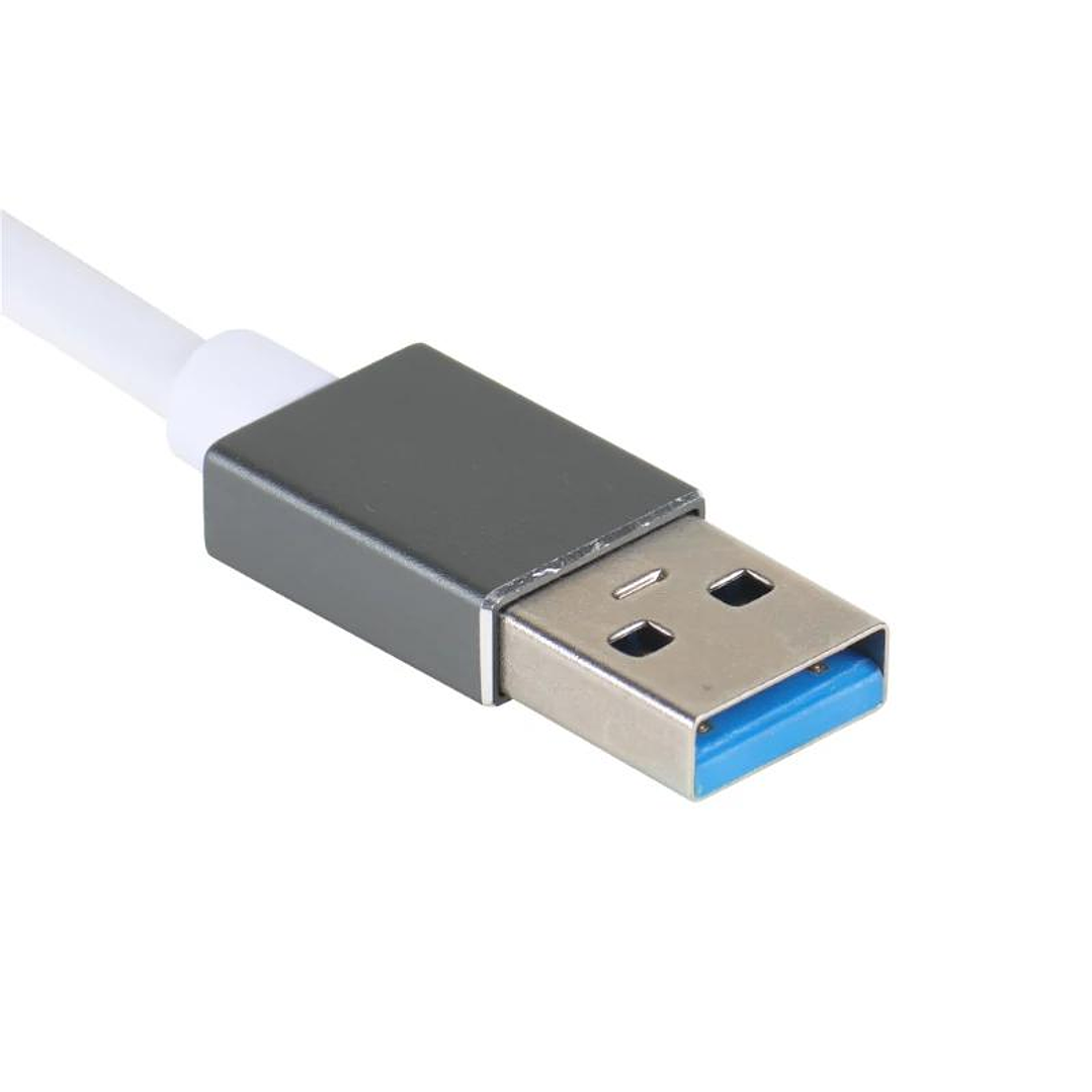 iggual Hub USB-A 3 puertos USB 3.0 + RJ45 Gigabit 2