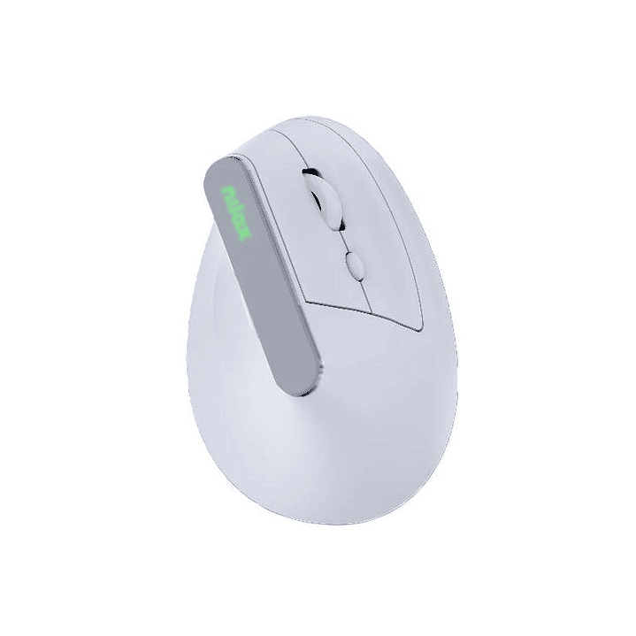Nilox Ratón Wir Vertical Rec. Silen 1600DPI Blanco 1