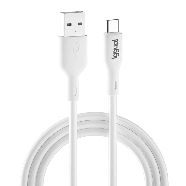 iggual Cable USB-A/USB-C 100 cm blanco Q3.0 3A 1