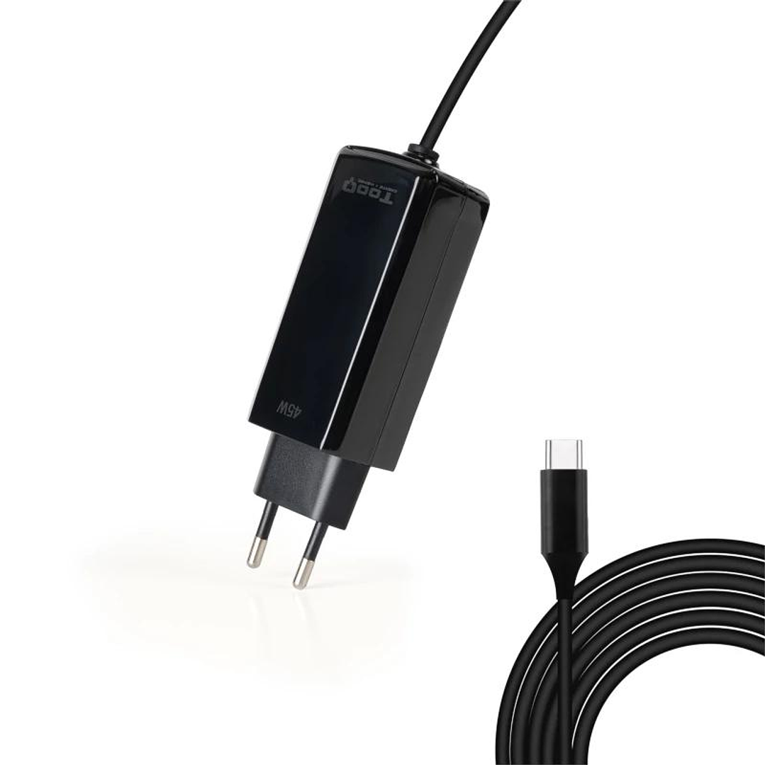 Tooq Cargador portátil GAN USB-C PD 45W Cúbico 3