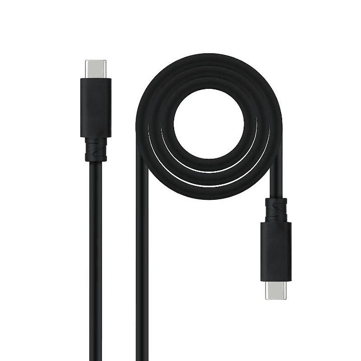 Nanocable Cable USB 3.1GEN2 5A USB-C/M-USB-C/M 2 M 1