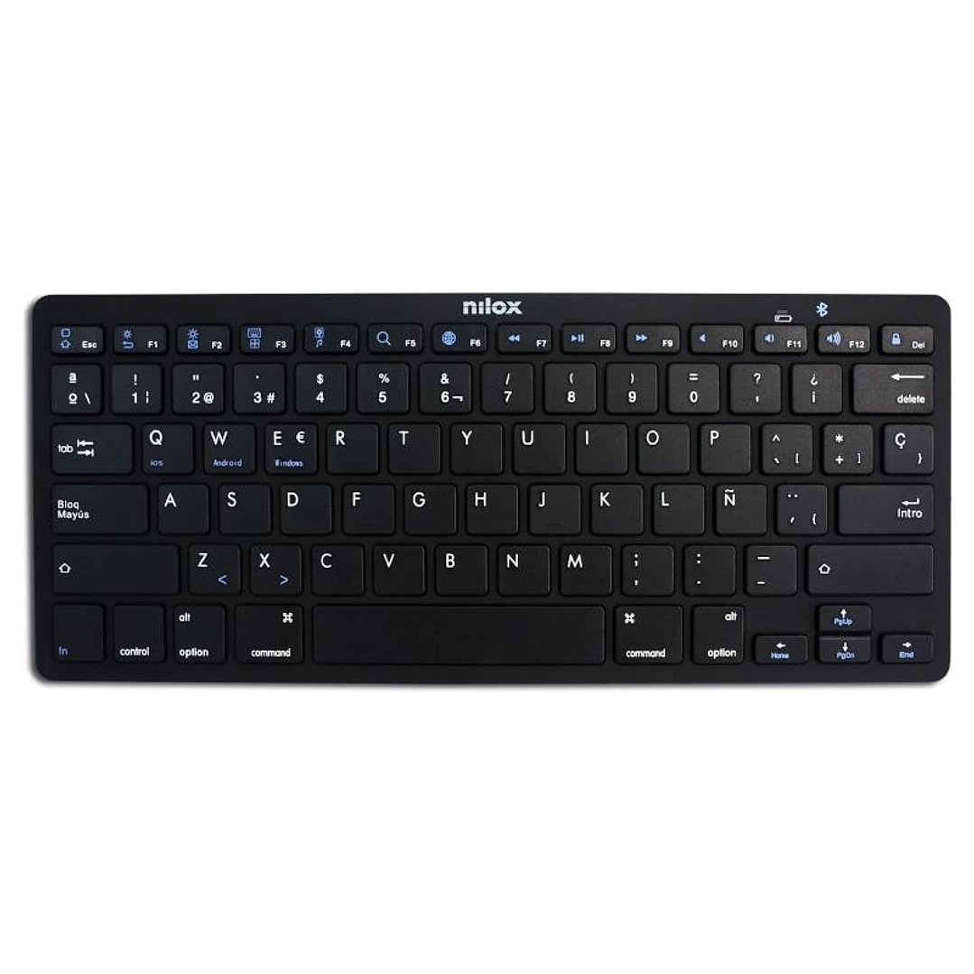 Nilox Teclado NXKB01B Bluetooh, Negro 1
