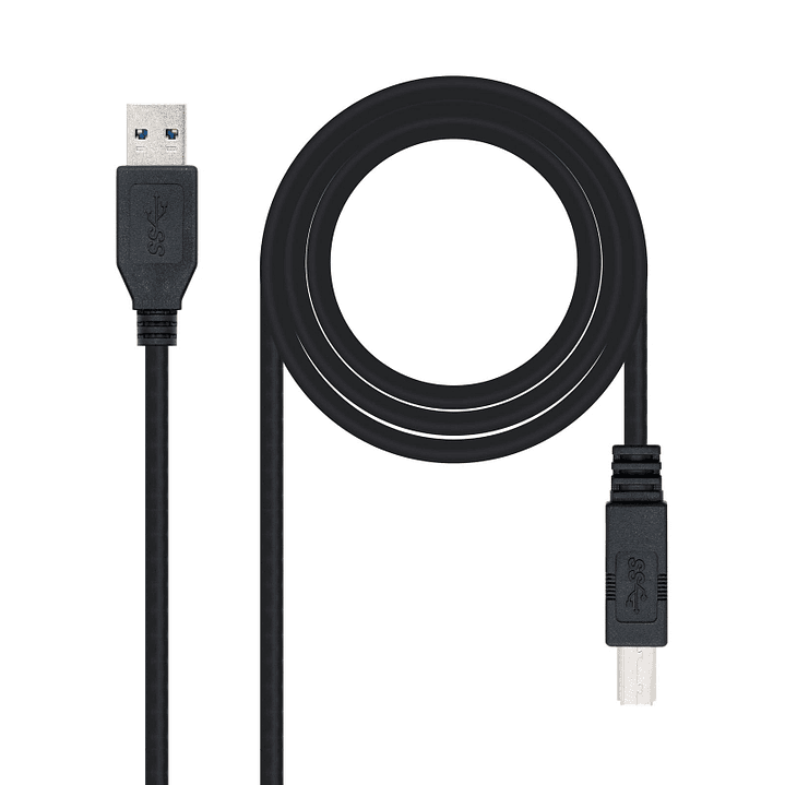 Nanocable Cable USB 3.0, impresora A/M-B/M, 2m 1