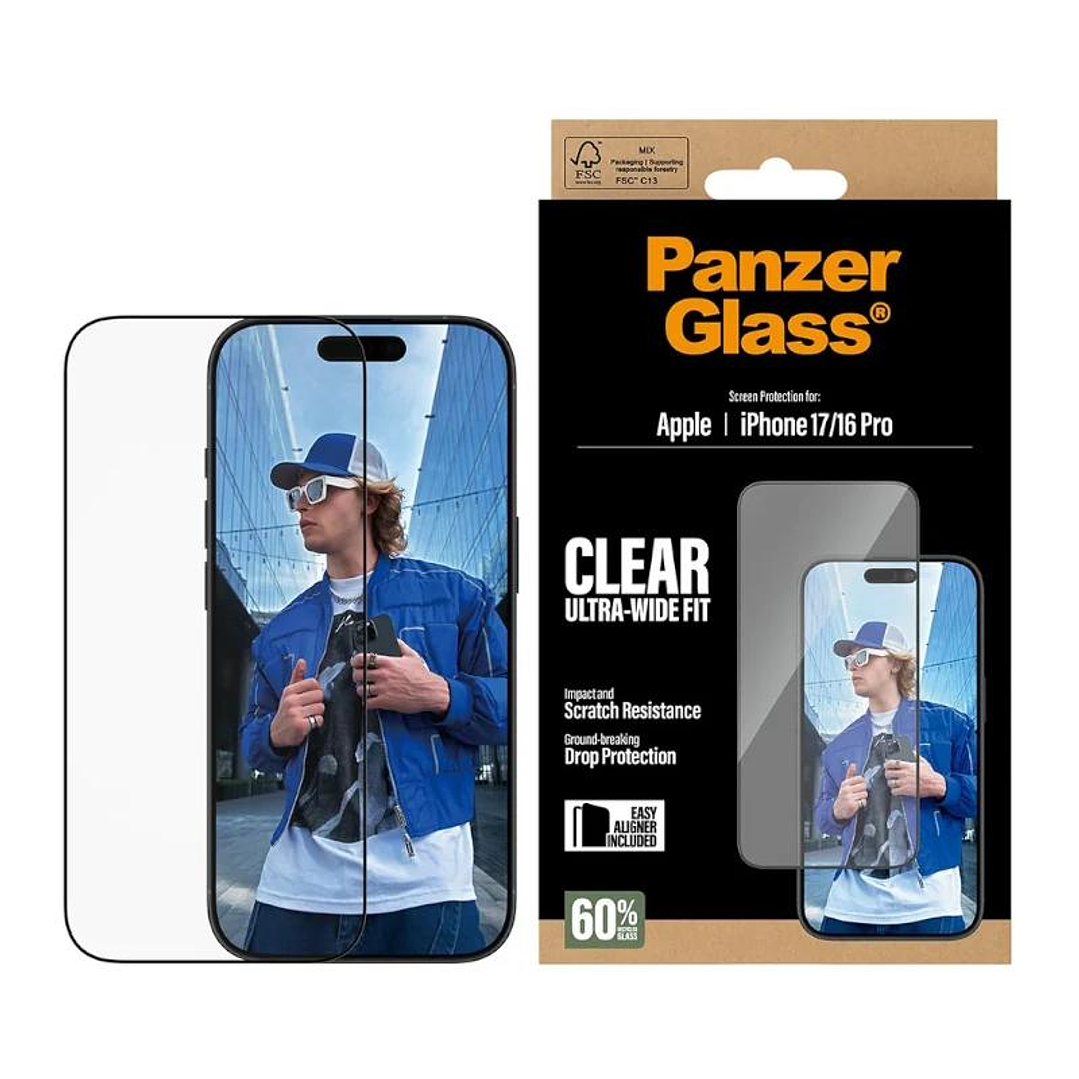 PanzerGlass Screen Protector iPhone 16Pro-17 3