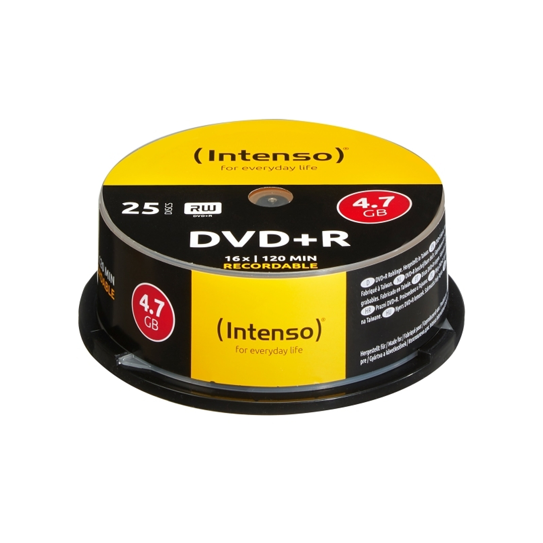 Intenso DVD+R 4.7GB 16x Tarrina 25Uds 1