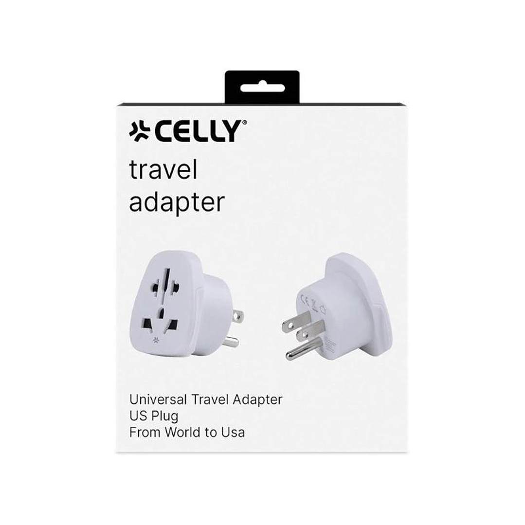 Celly Adaptador de Viaje Universal US 4